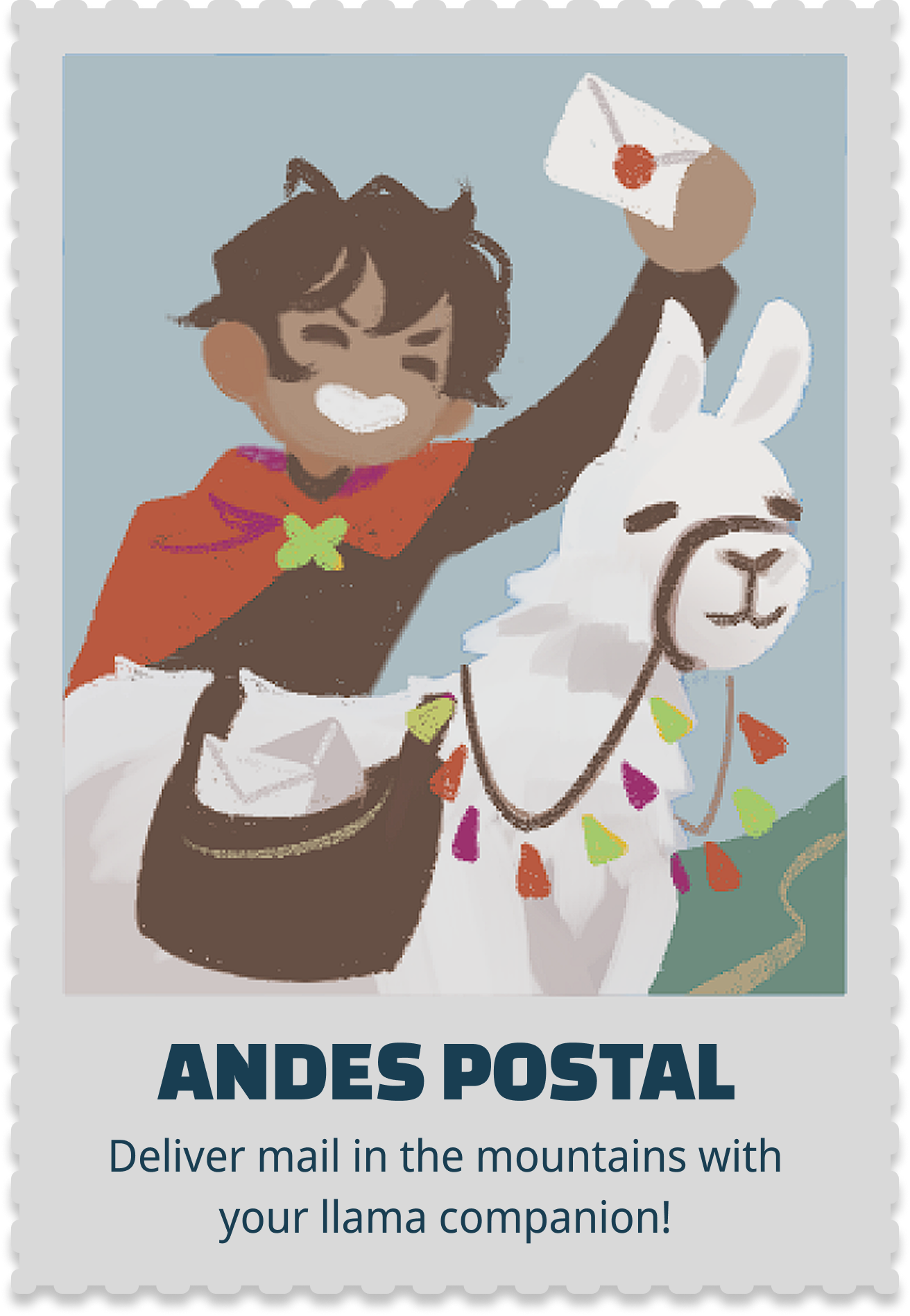 Andes postal sticker